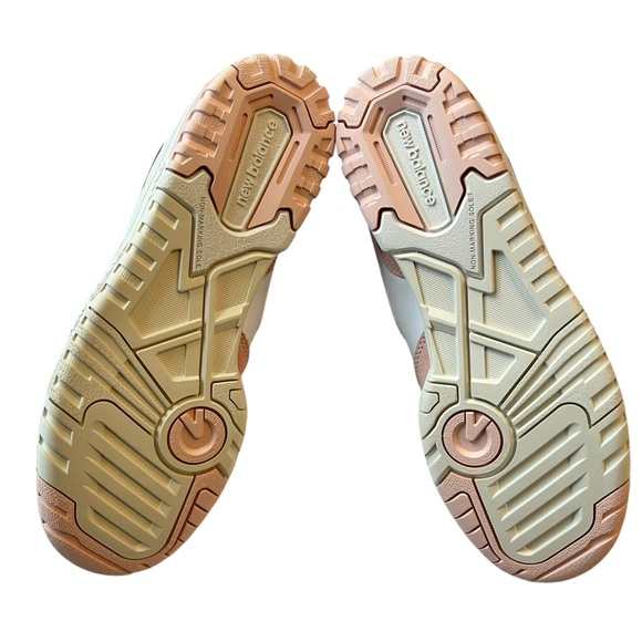 New Balance 550 Blush and White Sneakers - Picture 9 of 11